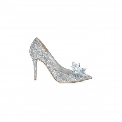 JIMMY CHOO ALIA CRYSTAL COVERED POINTY TOE PUMPS ALIASXU